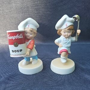 Campbell's Chef Figurines Set - Red and White